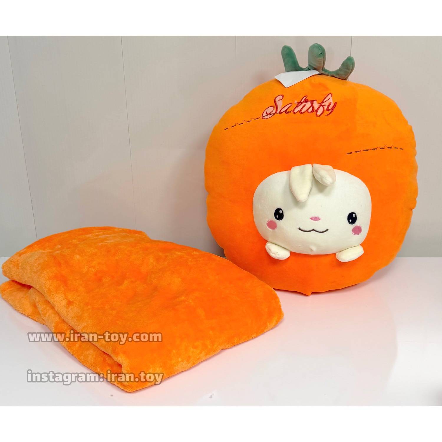عروسک هویج بالشتی پتودار