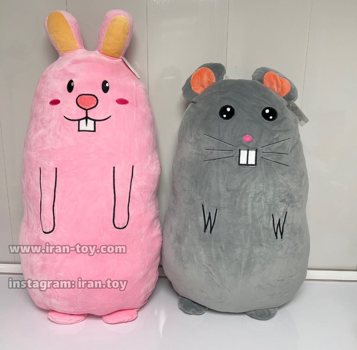 عروسک بالشتی صورتی - تصویر 3