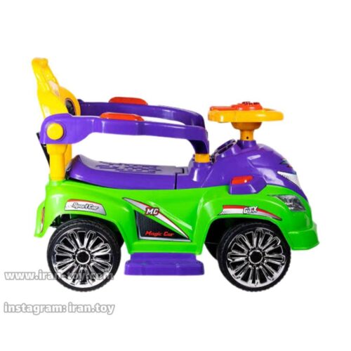 ماشین چهار چرخ کودک سبز بنفش
