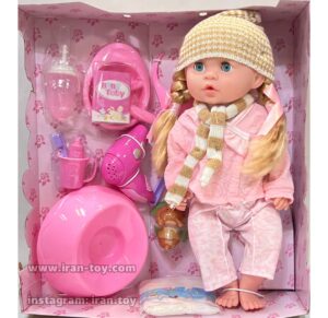 عروسک بیبی توبی موزیکال صورتی