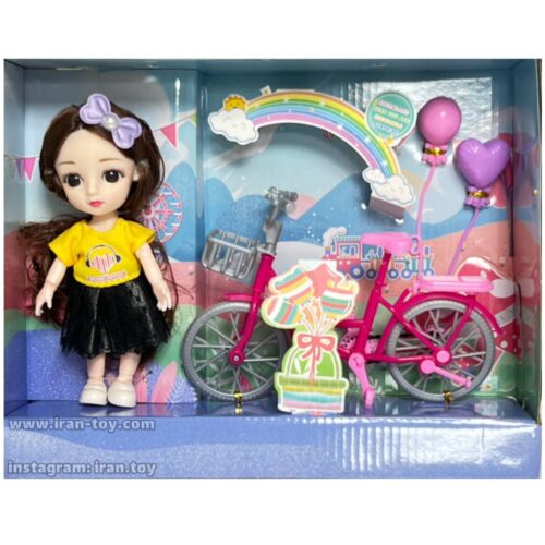 عروسک با دوچرخه