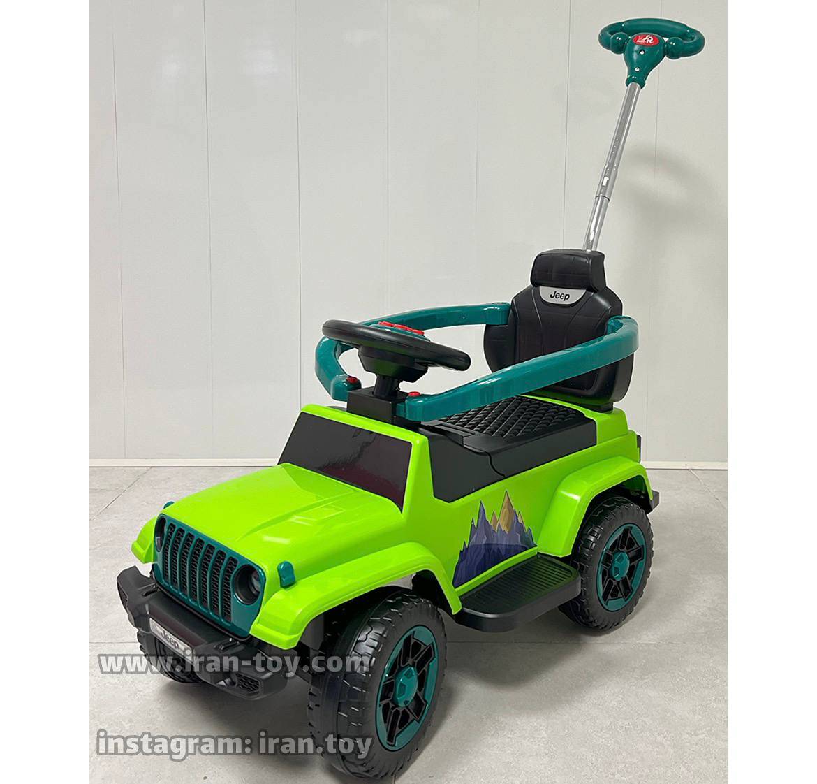 ماشین چهارچرخ جیپ سبز