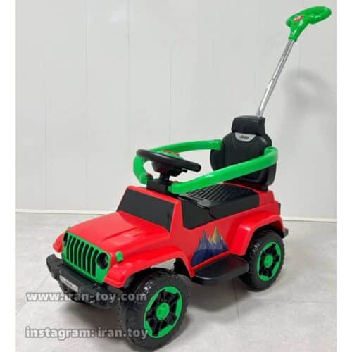 ماشین چهار چرخ جیپ قرمز