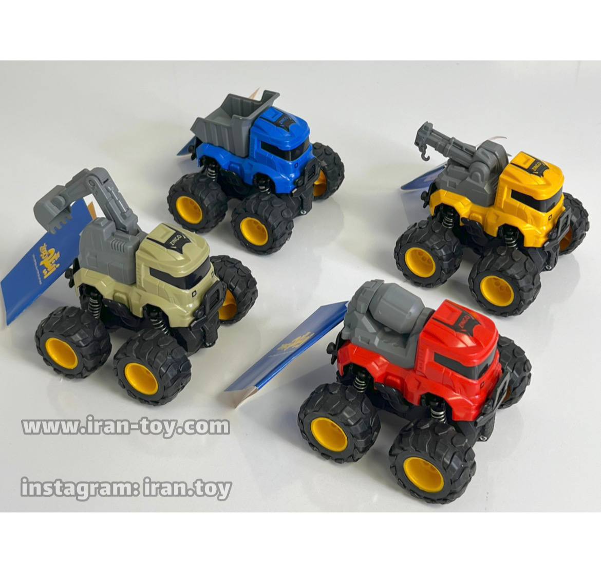 ماشین راهسازی قدرتی قرمز - تصویر 3