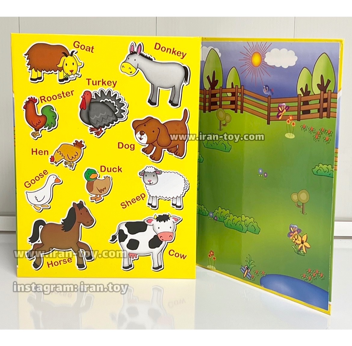 پازل جورچین اهنربایی حیوانات مزرعه - تصویر 5