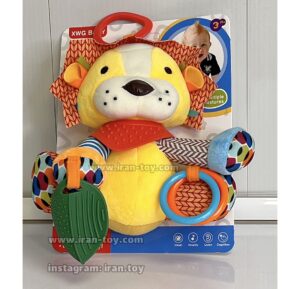 عروسک جغجغه شیر زرد