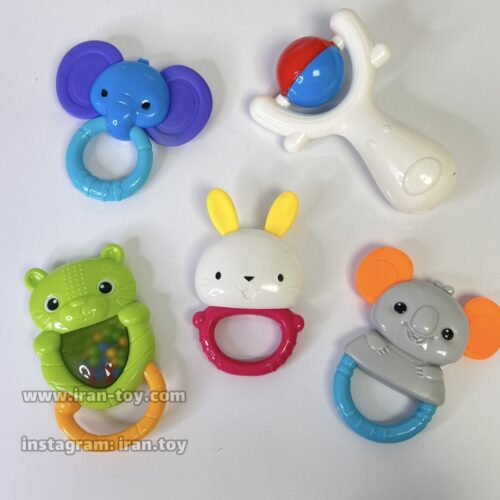 جغجغه کودک طرح توپ دار