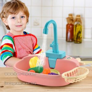 سینک ظرفشویی طرح گاو صورتی